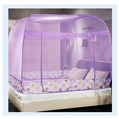 Mjjhnwzz Tragbares Moskitonetz Haushaltssteckernetz Himmelfaltwand Bettzelt Doppelbettnetz Naturbett Kuppel Himmelbett Kinder Moskitonetze Lunessincarne Net
