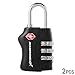 XCSOURCE 2 pcs TSA Security 3 Digit Combination Suitcase Luggage Bag Code Lock Padlock XC303
