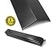 Hongso Grill Heat Plates for Brinkmann 810-3660-S, 810-2511-S, 810-2512-S Replacement Parts, Heat Tent Shield for Uniflame, Backyard Grill, Aussie, 15 3/8 inch Porcelain Steel Flame Tamer 3-Pack