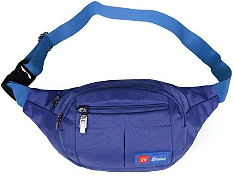 Unisex Outdoor Sports Waist Pack / Cell phone Waist Bag / Ridding Waist Pack / Running Waist Pack Solid Color Dark Blue