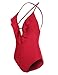 Ekouaer Women One Piece Swimsuit Monokini Sexy Cute Swimwear Bathing Suit