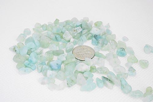 AQUAMARINE 4-10mm Gemstone Nugget Chip Loose Beads Birthstone Jewelry Making (Pack of 40 Gram)
