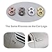 HopeWan Mailbox Numbers Self Adhesive, 2 Inch House Door Number Stickers for Apartment Office Room Address Sign, Silver Shiny, Chrome Plated, Pack of 1 Set, 10 Pcs.