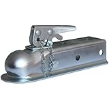 Husky 87073 2" Ball 2" Width Straight Coupler with Chain