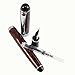 Gullor Medium nib fountain Pen X750 Dark Red Flower Pattern Stainless Steel