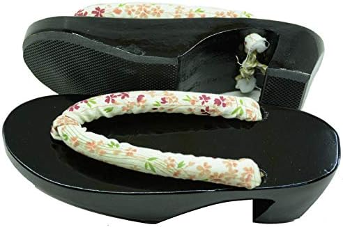 Amazon エリンネ 和柄サンダル 下駄風 ハイヒール 黒台 レディース 浴衣 花火大会 お祭り コスプレ おしゃれ 24cm 柄l Elinne エリンネ 下駄 草履