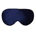 YANIBEST Natural Silk Sleep Mask - Navy Pure Mulberry 22 Momme Silk Eye Mask,Super-Smooth & Soft Comfortable Sleeping Mask for Women Men Night Sleeping,Travel