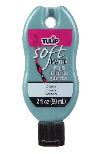 Tulip Soft Fabric Paint Bottle, 2-Ounce, Matte Ocean