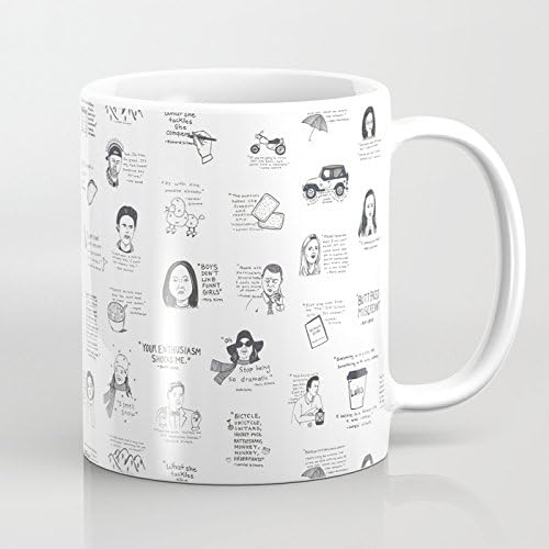 LVYZIHO Mug - Gilmore Girls Quotes Ceramic Coffee Mug White - Funny Wine Mug - 11OZ Coffee Mug - Perfect for Wedding, Mothers Day, Fathers Day or Friends
