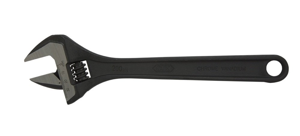 C.K T4366 200mm Adjustable Wrench Wide Jaw