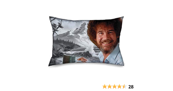 bob ross sequin pillow