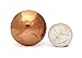 Smooth Copper Round Head Kitchen Drawer or Door Knob Pulls - Pack of 12