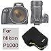First2savvv Neoprene Camera Case Bag for Nikon COOLPIX P1000 QSL-P1000-01