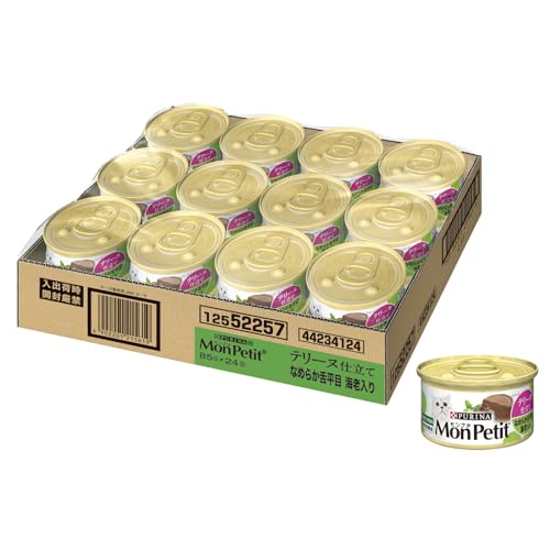 モンプチ缶 テリーヌ仕立て なめらか舌平目 海老入り 85gx24缶入り(ケース販売)商品画像