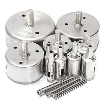 Generic 14Pcs 3-70Mm Diamond Hole Saw Tile Ceramic Glass Porcelain Marble Drill Bits Set
