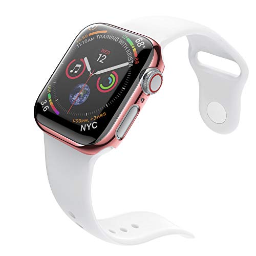 Ultra Thin Cases Cover,Saying For Apple Watch 4 44mm Cases Protective Bumper Perfectly Replace organizer (Rose Gold) - Thumbnail 3