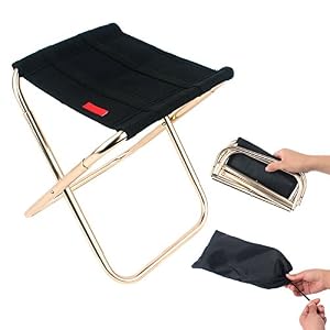 Teekit Chaise Pliante Portable Siège Aluminium Alliage Pêche En Plein Air Camping Pique-nique Pliable Chaises