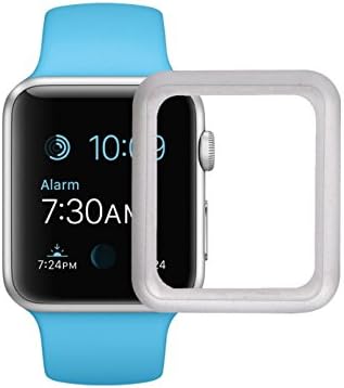 Apple Watch Series 2 Screen Protector, TitanFan [Defender Series] Full Coverage Tempered Glass for 38mm Apple Watch Series 2/Series 1/Edition - 38mm Silver