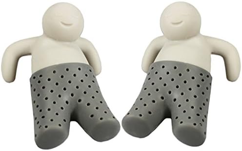 Kitchen Mr. And Ms. Tea Infuser - Super Cute Silicone Loose Leaf Herbal Tea Strainer For Large Mug Cup - Easy To Make Tea (Set of 2 )