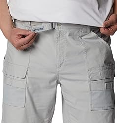 Columbia Men's Half Moon Iii Short, Cool Grey, 5X x 8