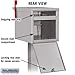 Salsbury Industries - 4325SLV Roadside Mailbox, Silver, 12.5 in. W x 13.625 in. H x 18.25 in. D