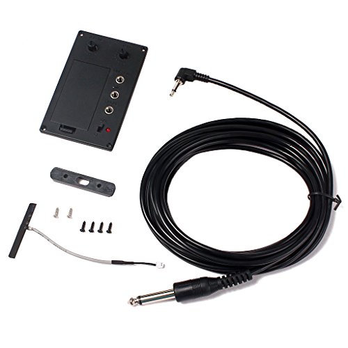 4/4 Violin Silent EQ Pickup With Piezo & Plug Hole Cable DIY Parts Set - Thumbnail 3