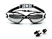 ALIWELL Swim Goggles, No Leaking, Anti Fog, UV Protection with Siamese Earplugs for Adult/Men/Women/Youth Kids, Black