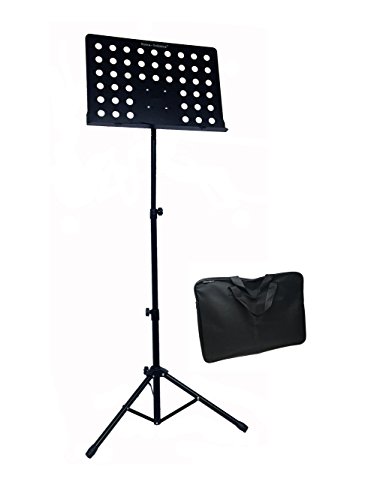 Tetra-Teknica Essential Series EMS-02B Three Section Collapsible Sheet Music Stand with Carry Bag, Color Black - Thumbnail 7
