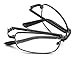 DOUBLETAKE Reading Glasses - 2 Pairs Readers with Belt Loop Zip Case - 1.50