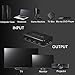 NIERBO HDMI Switcher with an IR Remote 4 Input 1 Output, Switch HDMI 4x1 4K x 2K HDMI Switch 4k @ 60Hz 2.0 Version Full HD 1080P HDCP Switcher 3D for HDTV PS4 BLU-Ray DVD TV Projector