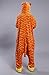 Honeystore Adult Unisex Tiger Pajama Halloween Costume Cosplay Animal 1-Piece XL