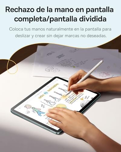 【1:1 Original】 Baseus Lápiz Compatible con iPad 2018-2025, Enlace sin Cables, 32 Funciones, 17H de Batería, Pencil para iPad 6/7/8/9/10, Pro 11“/12.9“/13'', Air 3/4/5/6, Mini 5/6