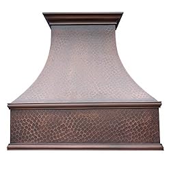 SINDA 36 in Custom Copper Range Hood Wall