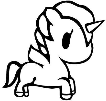 Amazon Com Leon Online Box Pegasus Rainbow Cartoon Decal 12cm Black Vinyl Sticker For Car Bike Ipad Laptop Macbook Helmet Home Kitchen
