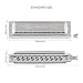 Harmonica, Chromatic Harmonica 10 Hole with 40 Tone, Swan Silver Harmonica Key of C, Harmonica with Case for Playing and Performance. Mugig MCH-1.
