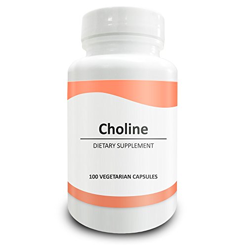 Pure Science Choline Bitartrate Capsules 600mg â€“ Improves Brain Function, Muscle Function & Overall Health â€“ 100 Vegetarian Capsules of Choline Bitartrate Powder