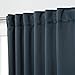 Best Home Fashion Basic Thermal Insulated Blackout Curtains - Back Tab/Rod Pocket - Navy - 52