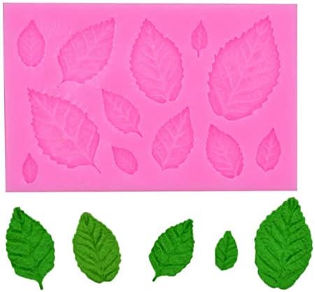 1 piece DIY 3D Cake Decoration Mould Fondant Cake Leaves Silicone Mould Tree leaf shape Cake Press Form Kitchen Baking Gadgets
