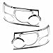 SIZVER Chrome Headlight Cover for 2006-2009 Range Rover Sport