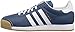 adidas Men's Samoa Retro Sneaker Running Shoe, Tech Ink White/Blue Bird, (9 M US)