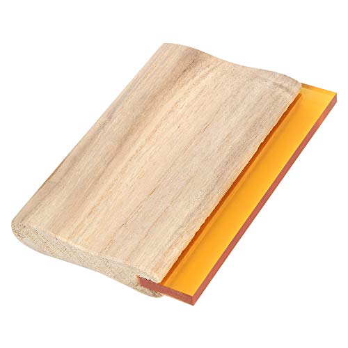 M-Aimee 2 Pieces 2 Sizes Screen Printing Squeegee, 75 Durometer Wooden Ink Scraper for Screen Printing - Thumbnail 3