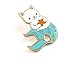 Pinsanity Cute Cat Mermaid Enamel Lapel Pin