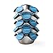 Nambè Ridge Carousel Coffee Pod Storage, One Size, Silver/Brown