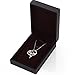 Caperci Sterling Silver Two-Tone Heart MOM Pendant Necklace with Cubic Zirconia - Mothers Day Jewelry Gift for Wife & Mom