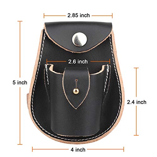 KOSIBATE Slingshot Ammo Pouch, Catapult Leather Hunting Holder for 3/8