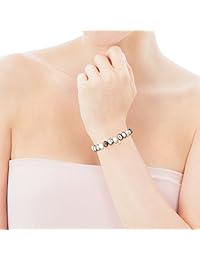 TOUS Sweet Dolls 18k Yellow Gold Stretch Bracelet with Multicolor Chinese Freshwater Cultured Pearl 7.0-7.5 mm