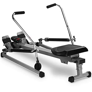 XYF Rowing Machine For Home Use Home Hydraulic Rowing Machine Indoor Rower Gym Home Fitness Equipment Can Bear 120kg (Color : Black, Size : 112 * 73 * 75cm)