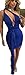 Mojessy Women's Sexy Multi Wear Bodycon Bandage Tank Midi Party Dress Clubwear Small Blue