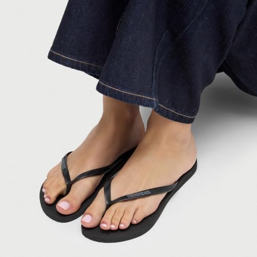 Slim Logo Pop Up Damen FlipFlop Black/Steel Grey 39 EU
