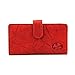 Buxton womens Heiress Pik-me-up® Keeper checkbook cases, Red, One Size US